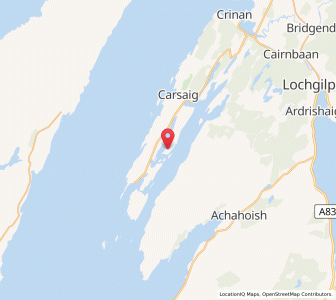 Map of Taynish, ScotlandScotland