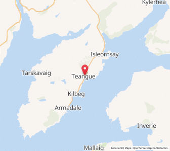 Map of Teangue, ScotlandScotland