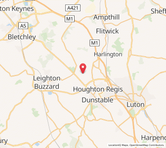 Map of Tebworth, EnglandEngland