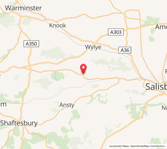 Map of Teffont Magna, EnglandEngland
