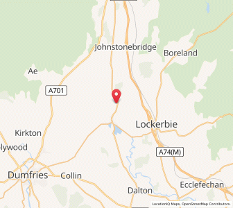 Map of Templand, ScotlandScotland