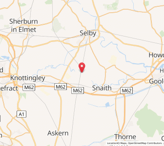 Map of Temple Hirst, EnglandEngland