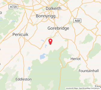Map of Temple, ScotlandScotland