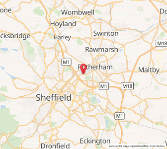 Map of Templeborough, EnglandEngland