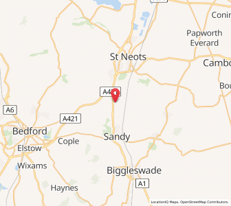 Map of Tempsford, EnglandEngland