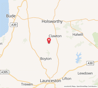 Map of Tetcott, EnglandEngland