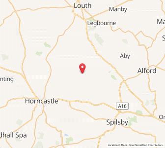 Map of Tetford, EnglandEngland