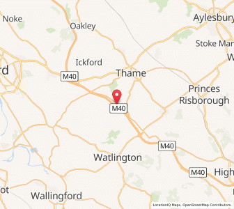Map of Tetsworth, EnglandEngland