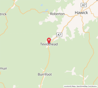 Map of Teviothead, ScotlandScotland