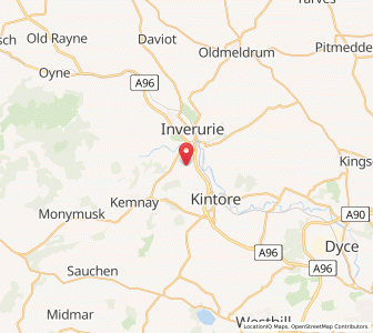 Map of Thainstone, ScotlandScotland