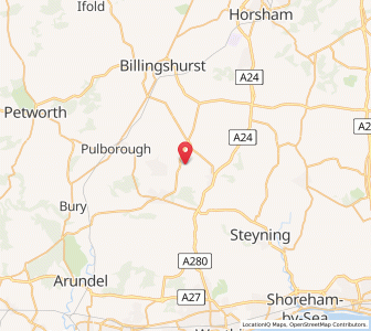 Map of Thakeham, EnglandEngland