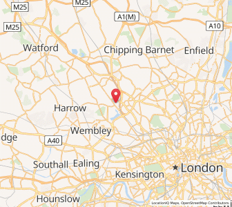 Map of The Hyde, EnglandEngland