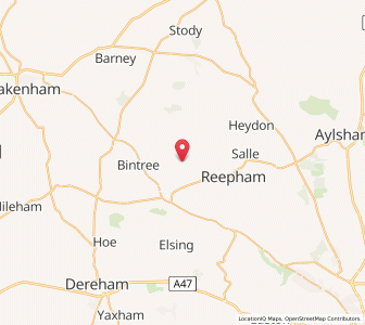 Map of Themelthorpe, EnglandEngland
