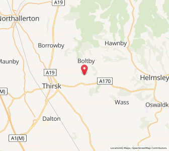 Map of Thirlby, EnglandEngland