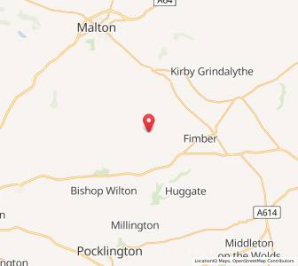 Map of Thixendale, EnglandEngland