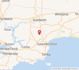 Map of Thomas Chapel, WalesWales