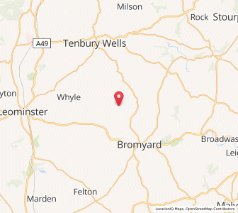 Map of Thornbury, EnglandEngland
