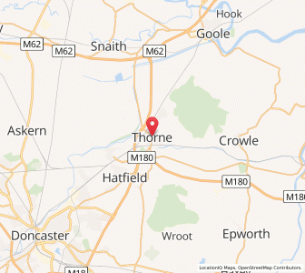 Map of Thorne, EnglandEngland