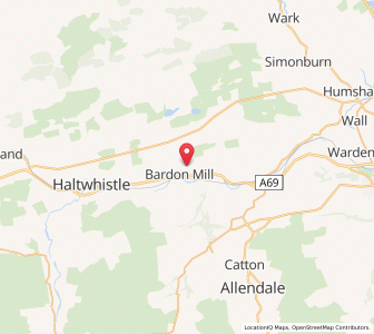 Map of Thorngrafton, EnglandEngland
