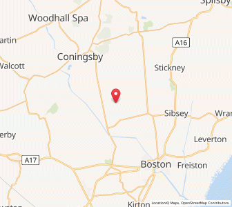 Map of Thornton le Fen, EnglandEngland