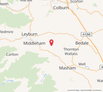 Map of Thornton Steward, EnglandEngland