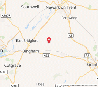 Map of Thoroton, EnglandEngland