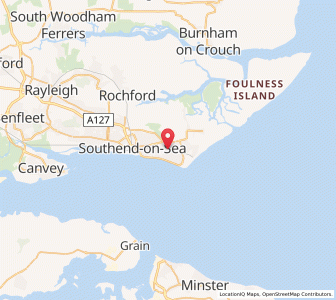 Map of Thorpe Bay, EnglandEngland