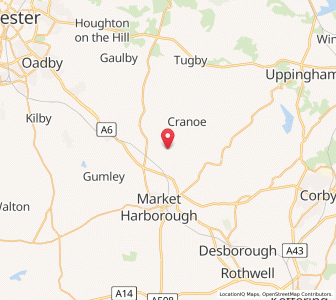 Map of Thorpe Langton, EnglandEngland