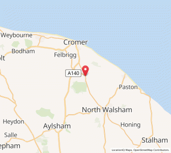 Map of Thorpe Market, EnglandEngland