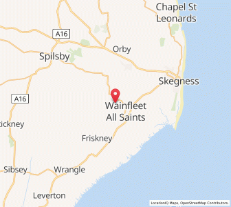 Map of Thorpe Saint Peter, EnglandEngland