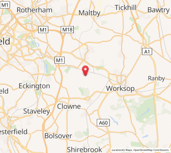 Map of Thorpe Salvin, EnglandEngland