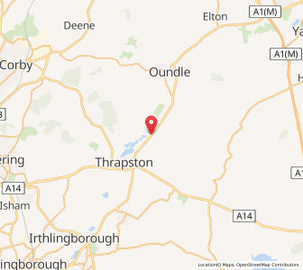 Map of Thorpe Waterville, EnglandEngland