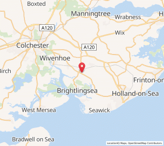 Map of Thorrington, EnglandEngland