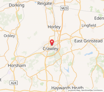 Map of Three Bridges, EnglandEngland