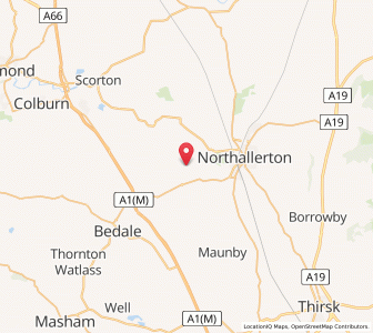 Map of Thrintoft, EnglandEngland