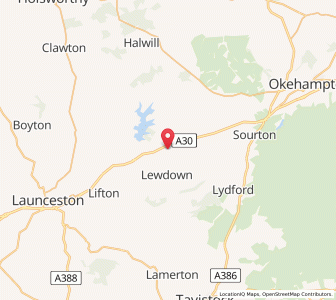 Map of Thrushelton, EnglandEngland