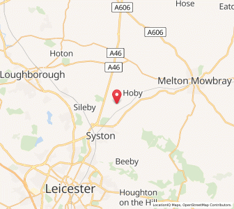 Map of Thrussington, EnglandEngland
