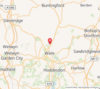 Map of Thundridge, EnglandEngland