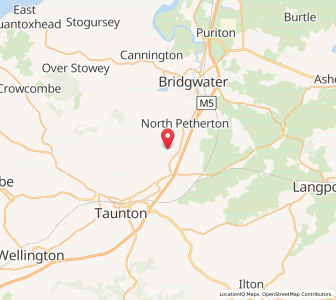 Map of Thurloxton, EnglandEngland