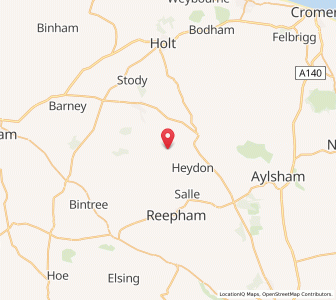 Map of Thurning, EnglandEngland