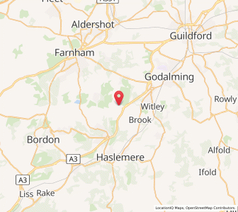 Map of Thursley, EnglandEngland