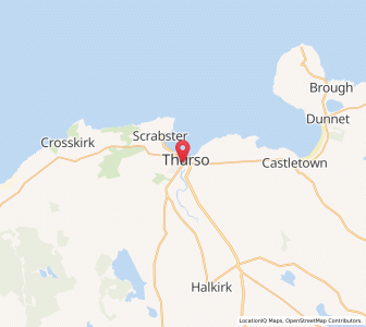 Map of Thurso, ScotlandScotland