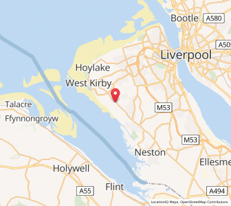 Map of Thurstaston, EnglandEngland