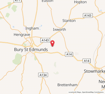 Map of Thurston, EnglandEngland