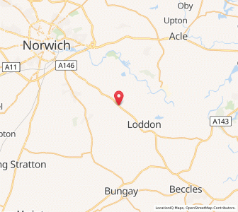 Map of Thurton, EnglandEngland