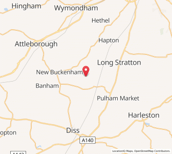 Map of Tibenham, EnglandEngland