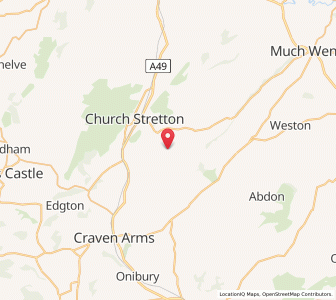Map of Ticklerton, EnglandEngland