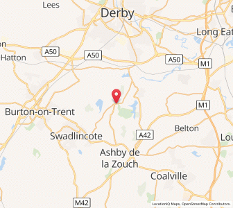 Map of Ticknall, EnglandEngland