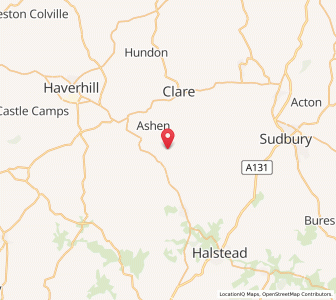 Map of Tilbury Juxta Clare, EnglandEngland