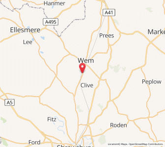 Map of Tilley, EnglandEngland